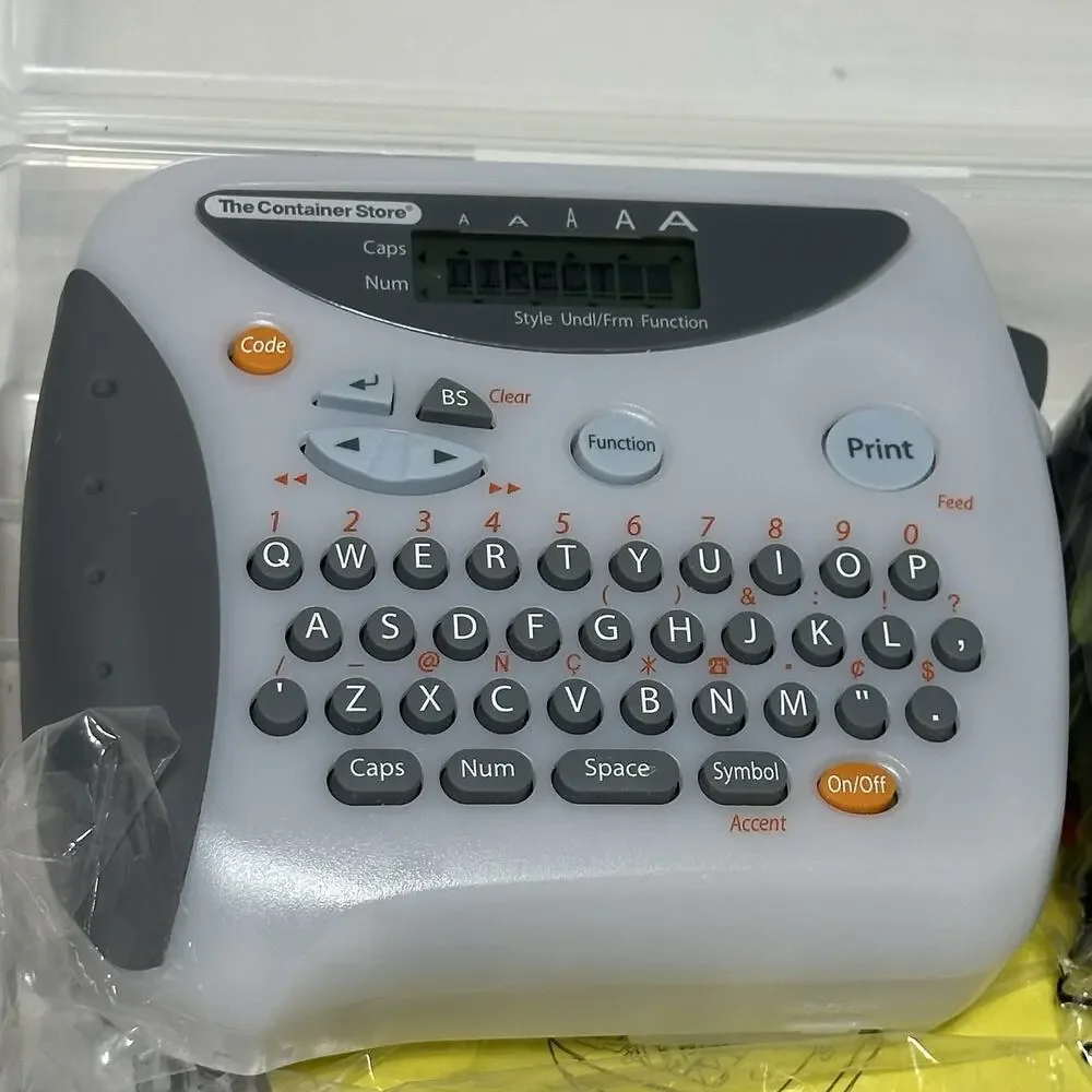 Label Maker W/ 2 Cases Of Ink And The Box - The Container Store Works Excellent